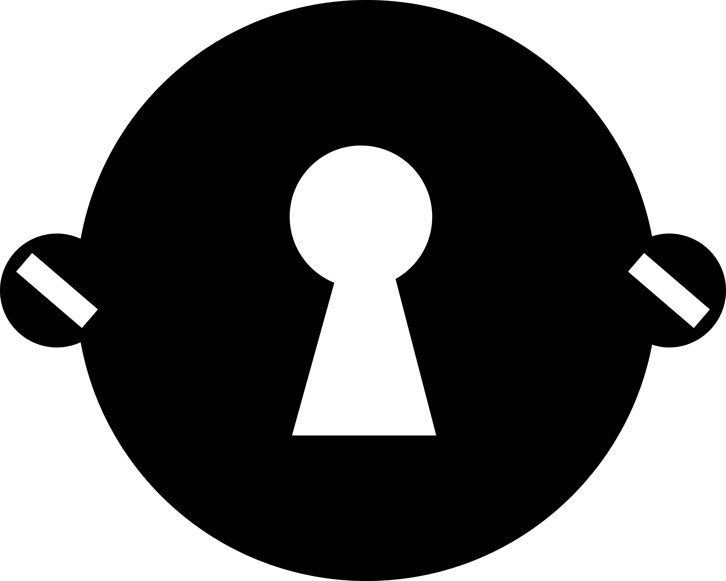 Keyhole In A Circle With Nails Circles At Both Sides Laser Cut Svg File Free Vectors